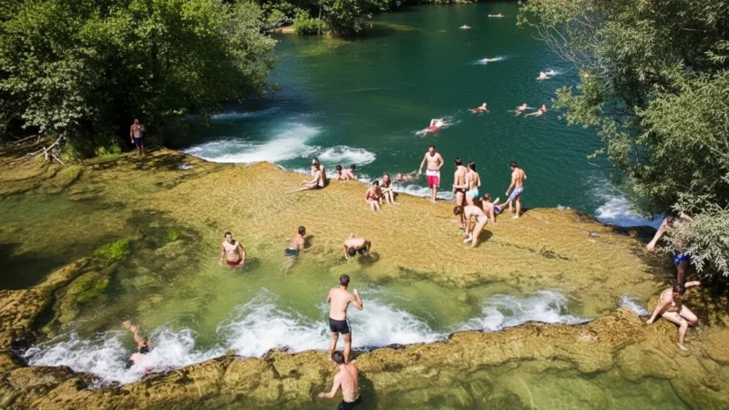 Wooden River Platforms