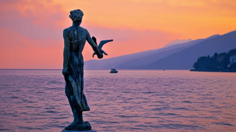 Maiden with the Seagull Statue