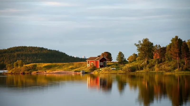 15 Sunset Lake Viewpoints ‒ Evening Arctic scenery(6)