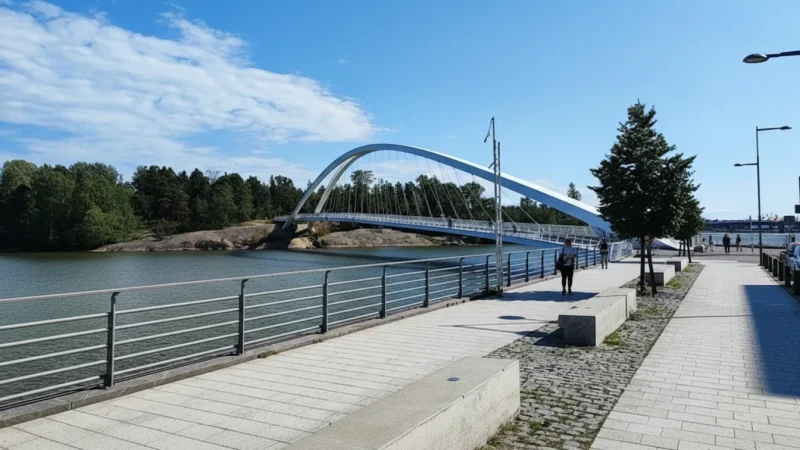 15 Walking Bridges ‒ Views across the river(4)