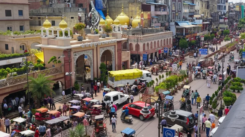 15. Chandni Chowk – A traditional market area with local food and shops_(3)