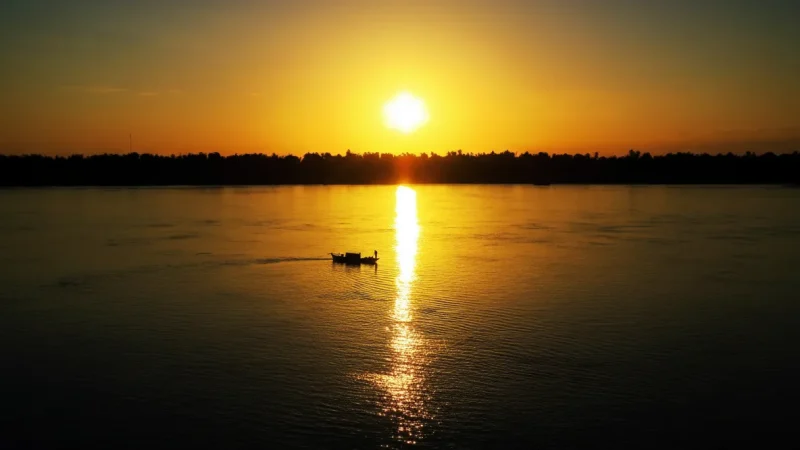 6 Sunset River Views – Evening scenery(5)