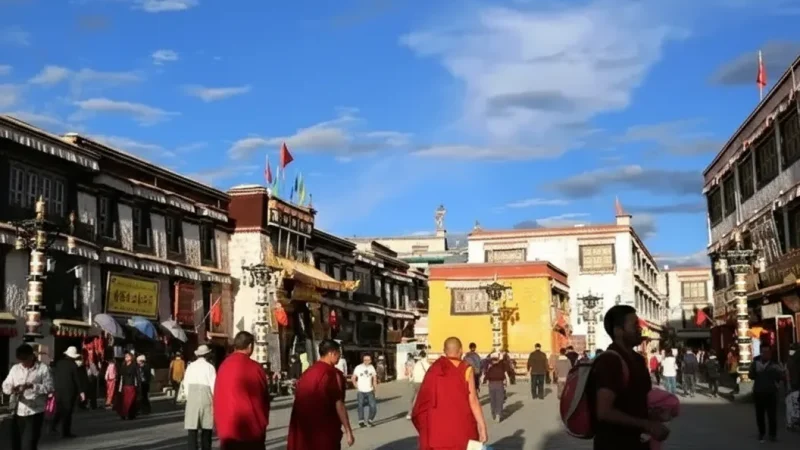 Barkhor Street – Pilgrimage & market(1)