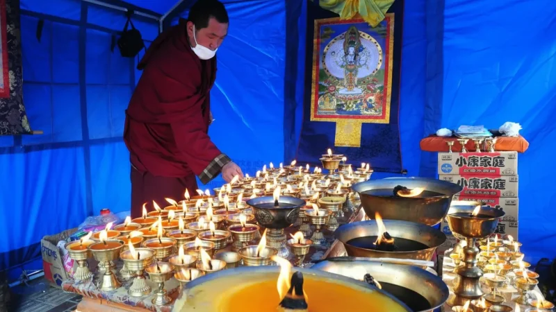 Butter Lamp Offering Areas – Religious practice sites(6)