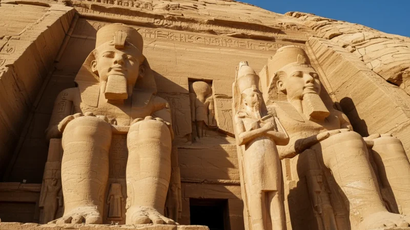 Colossal Statues Area – Giant seated statues(6)