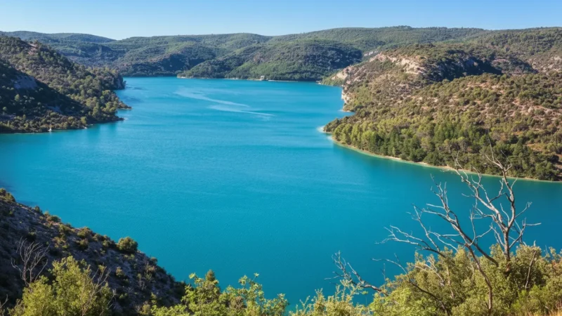 Esparron-de-Verdon – Clear lake & beaches(3)