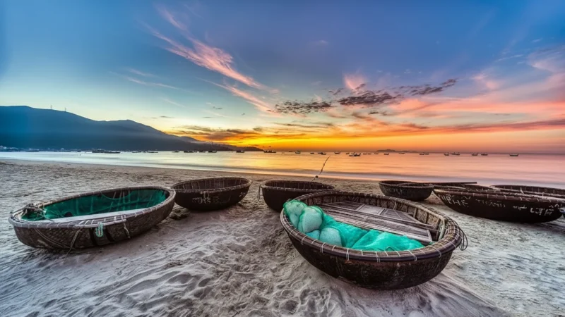 Fishing Boat Shoreline – Traditional fishing activity(4)