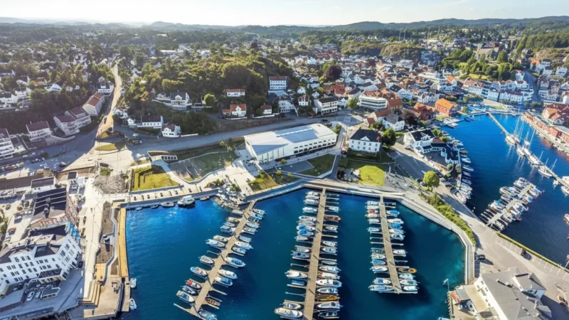 Grimstad Harbor – Central Marina & Town Focus(1)