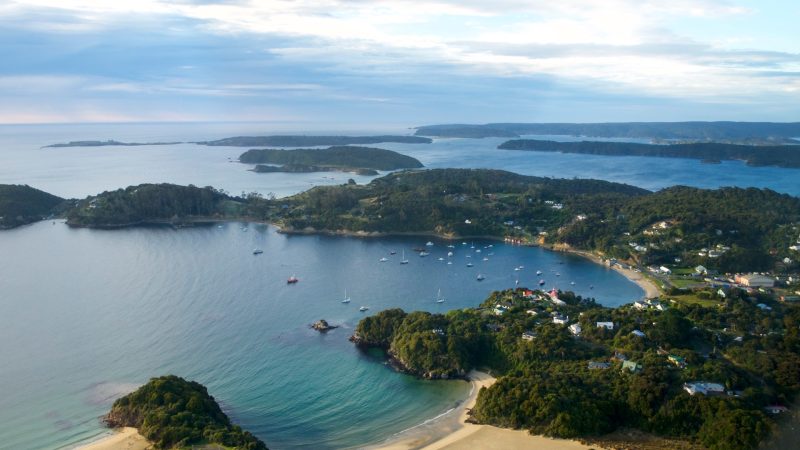 Arriving by plane shows how small the settlement is. Photo / Supplied