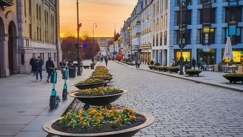 Karl Johans Gate – Main street with shops and landmarks(2)