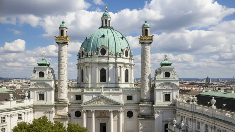 Karlskirche – Baroque church landmark(5)