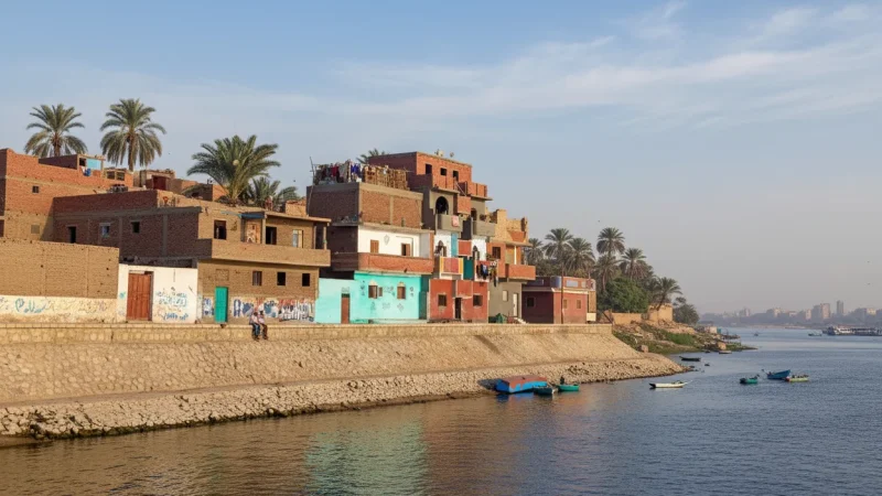 Local Neighborhood Walks – Daily Life Scenes (Aswan City Streets)(6)