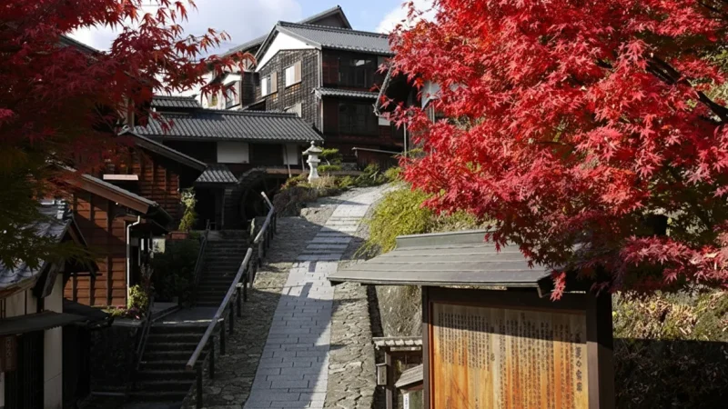 Magome-juku (Edo-era street, cobblestone town)(1)