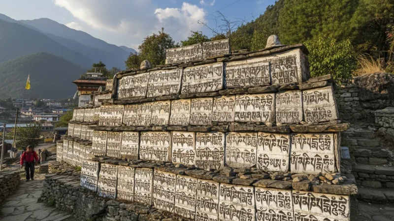 Mani Stone Walls – Inscribed prayer stones(2)
