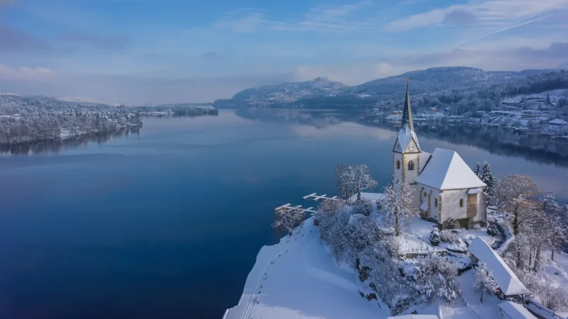 Maria Wörth Peninsula – Church and lake views(2)