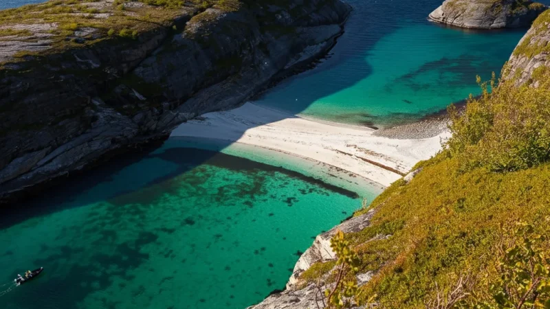 Mjelle Beach – Red Sand Beach with Arctic Scenery(5)