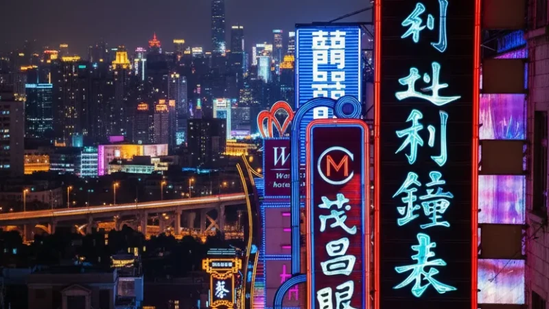 Neon Light Displays – Nighttime city atmosphere(5)