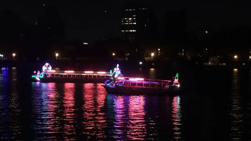 Night River Lights – Evening City Reflections(2)