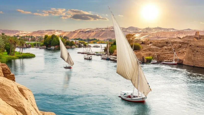 Nile Felucca Docks – Traditional Boat Rides (Aswan Nile River)(5)