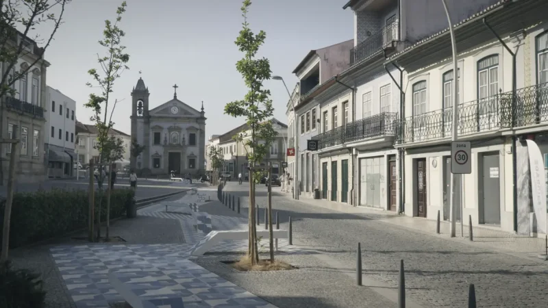 Ovar Old Town – Streets with traditional azulejo houses(4)