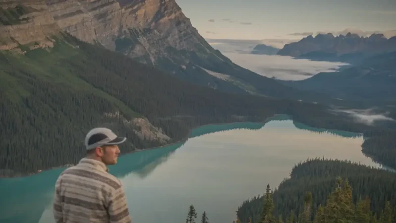 Peyto Lake – Bright blue المياه viewpoint(5)