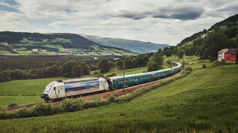 Scenic Train Stop – Bergen–Oslo Railway Views (Voss Station, Norway)(5)
