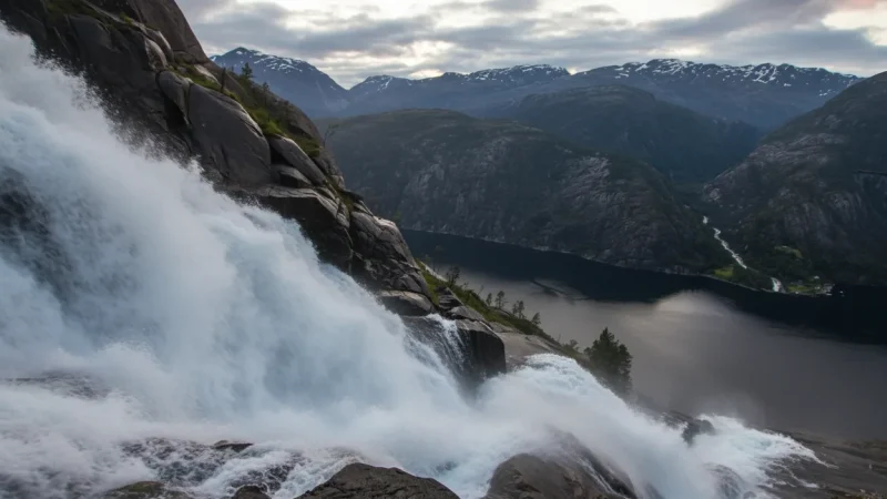 Seasonal Waterfalls – Snowmelt-fed Falls (Hjørundfjorden Region)(6)