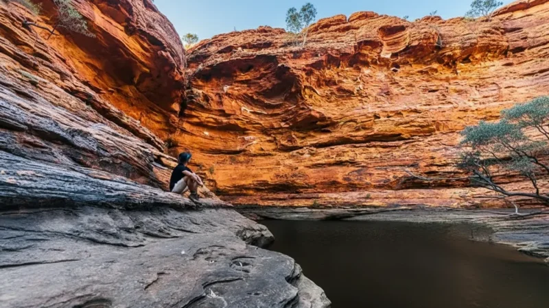 Standley Chasm – Narrow Rock Gorge(1)