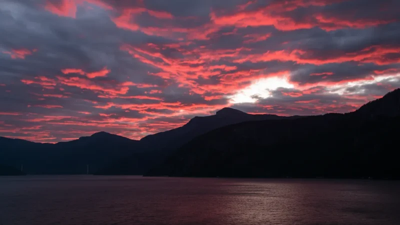 Sunset Fjord Lookouts – Evening light over water(6)