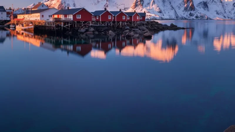 Sunset Harbor Lookouts – Evening Arctic Light(5)