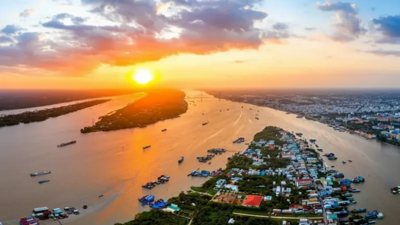 Sunset Points Along the River – Soft evening scenery(2)