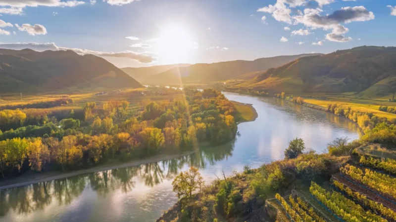Sunset River Views – Evening Danube(3)