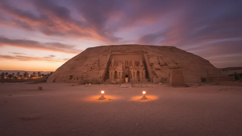 Sunset Viewing Point – Evening light on temples(6)