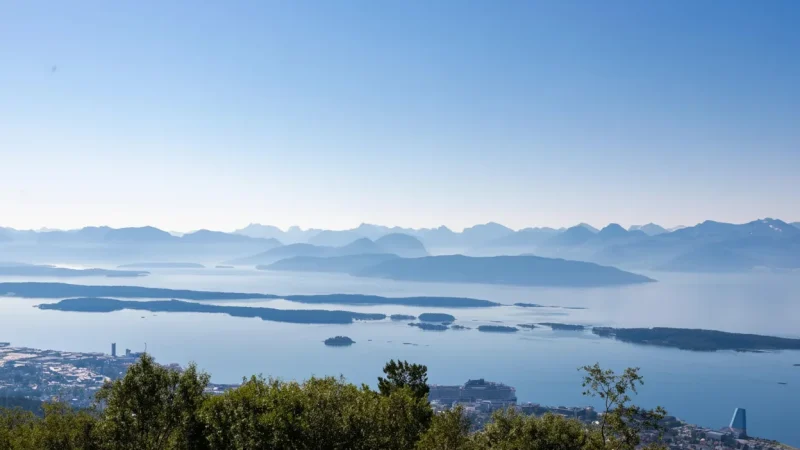 Sunset Viewing Points – Evening light over fjord(1)