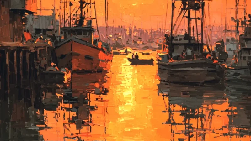 Sunset Viewpoints by the Harbor – Evening scenery(5)