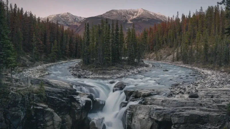 Sunwapta Falls – Twin waterfalls(3)