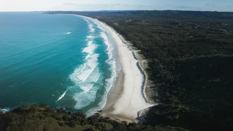 Tallow Beach – Long beach backed by dunes(2)