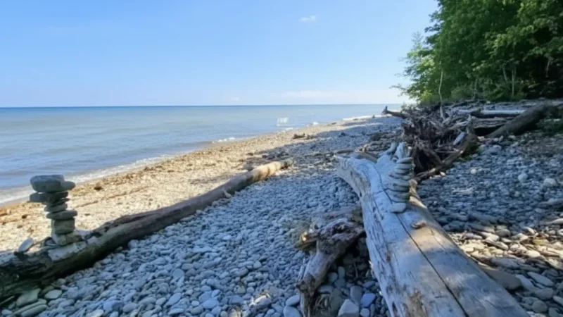 Toila Beach Shoreline – Natural limestone and pebble coast(6)