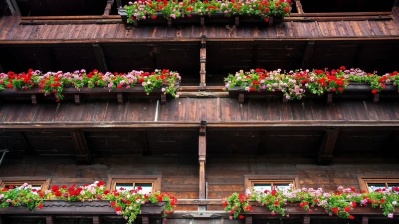 Wooden Chalets Area – Iconic Tyrolean architecture(4)
