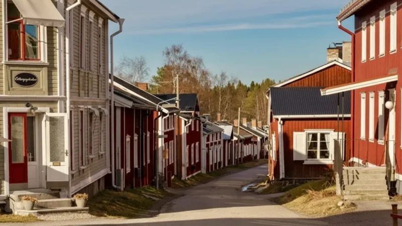 Wooden Houses Streets – Traditional Town Architecture(5)
